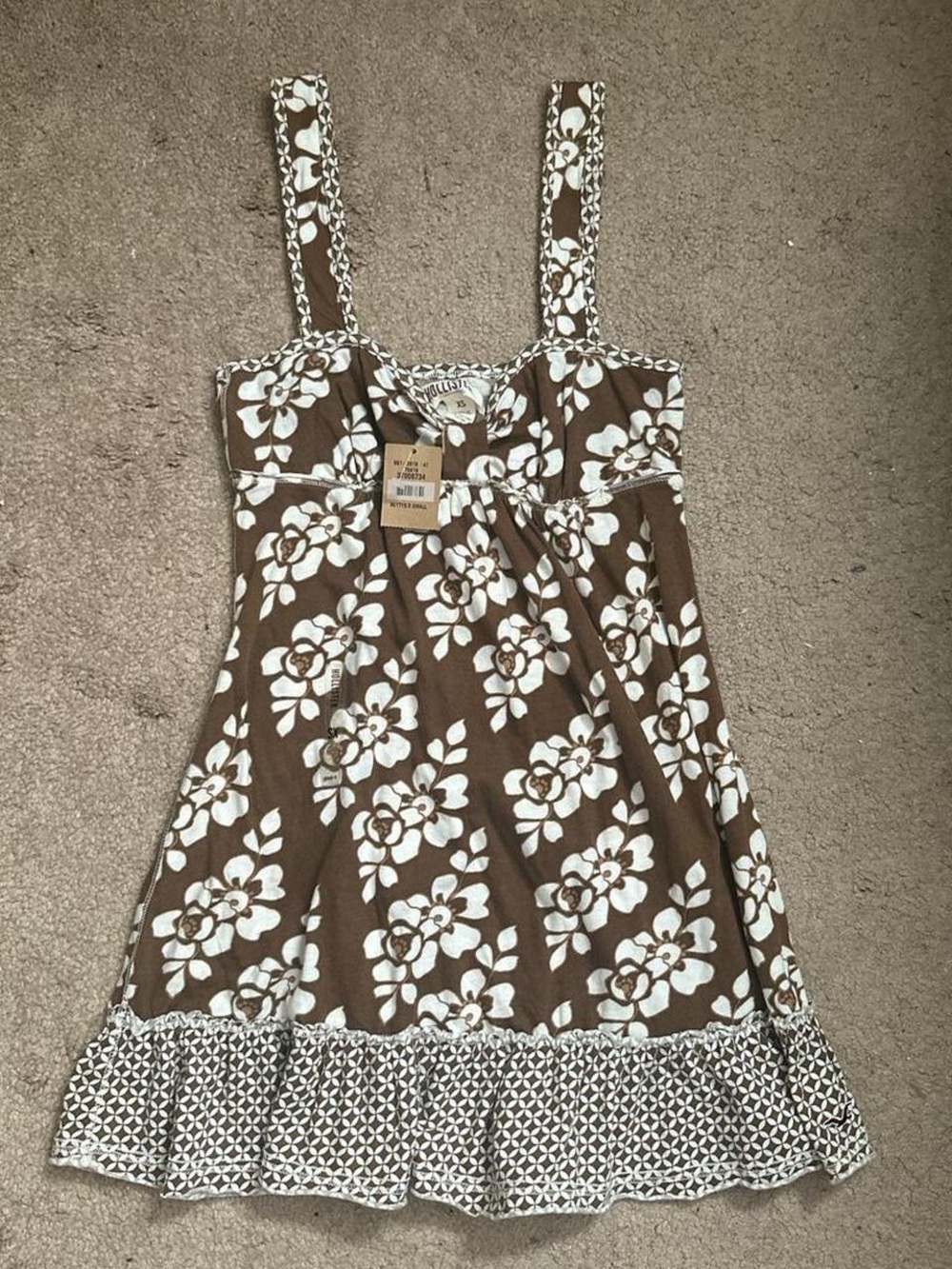 Vintage NWT Hollister Floral Cami Babydoll Top